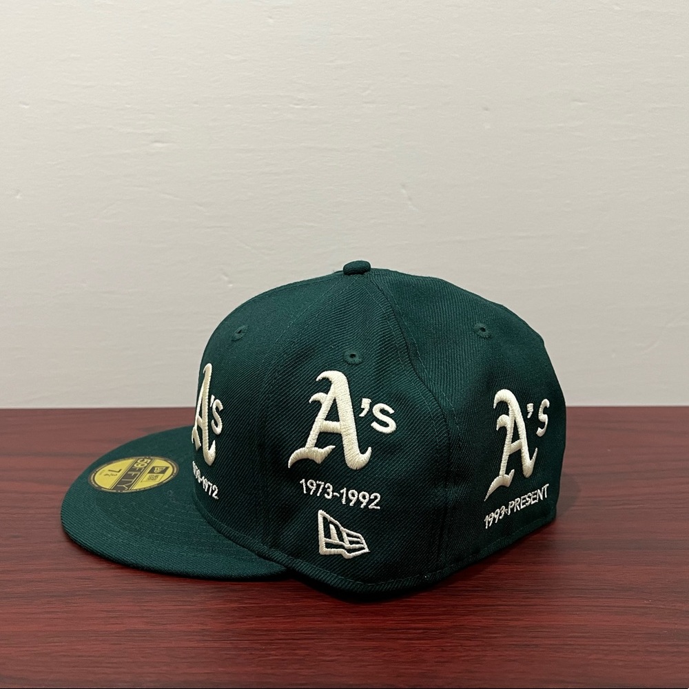 New Era, 59Fifty Fitted Hat, Logo Progression, Oakland Athletics - Picture 12 of 15
